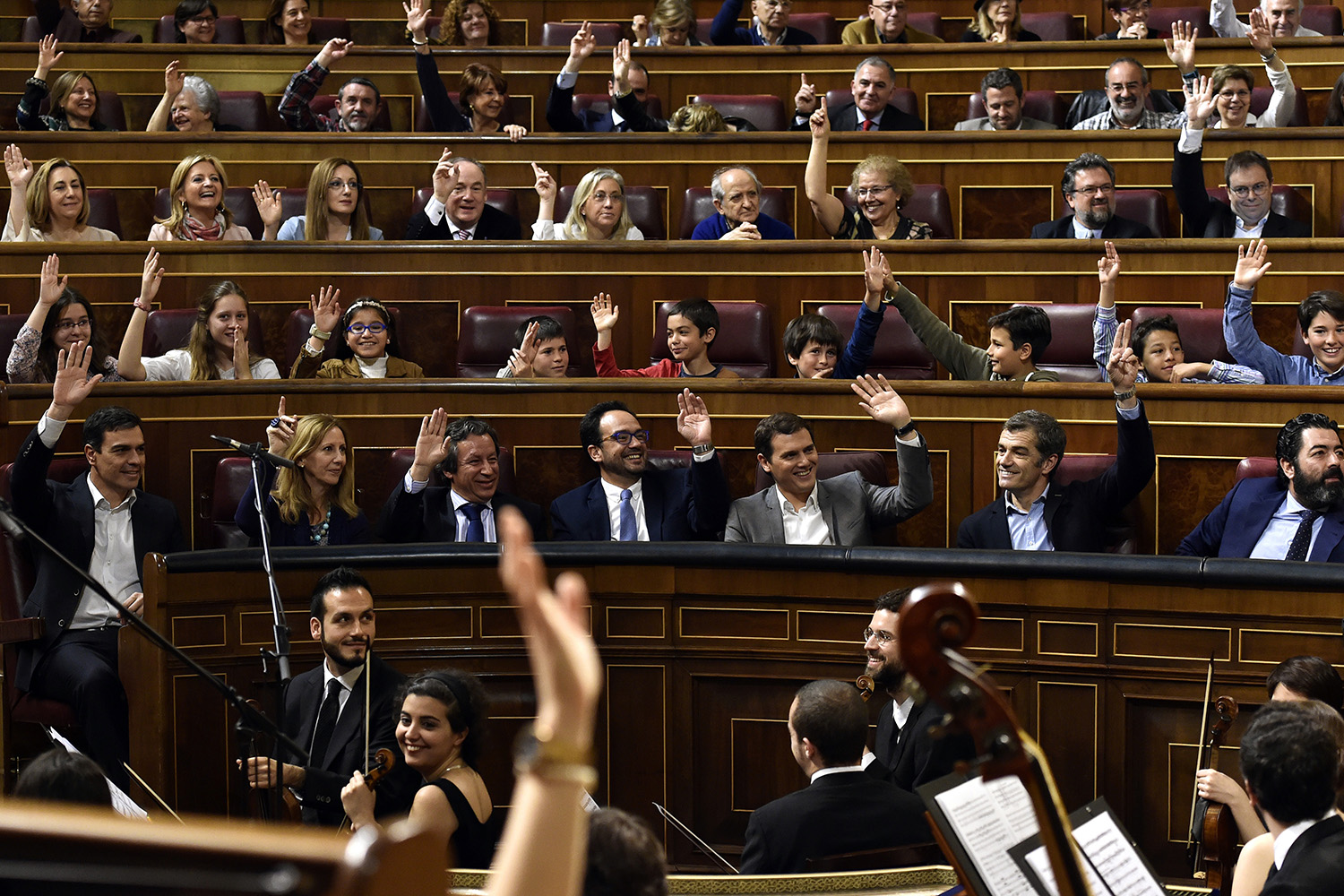 Dia de votação no parlamento Espanhol