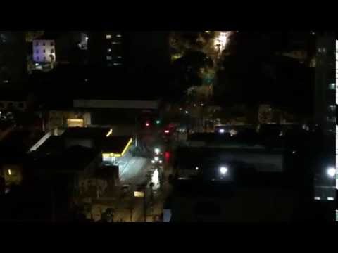 Protesto termina em confusão