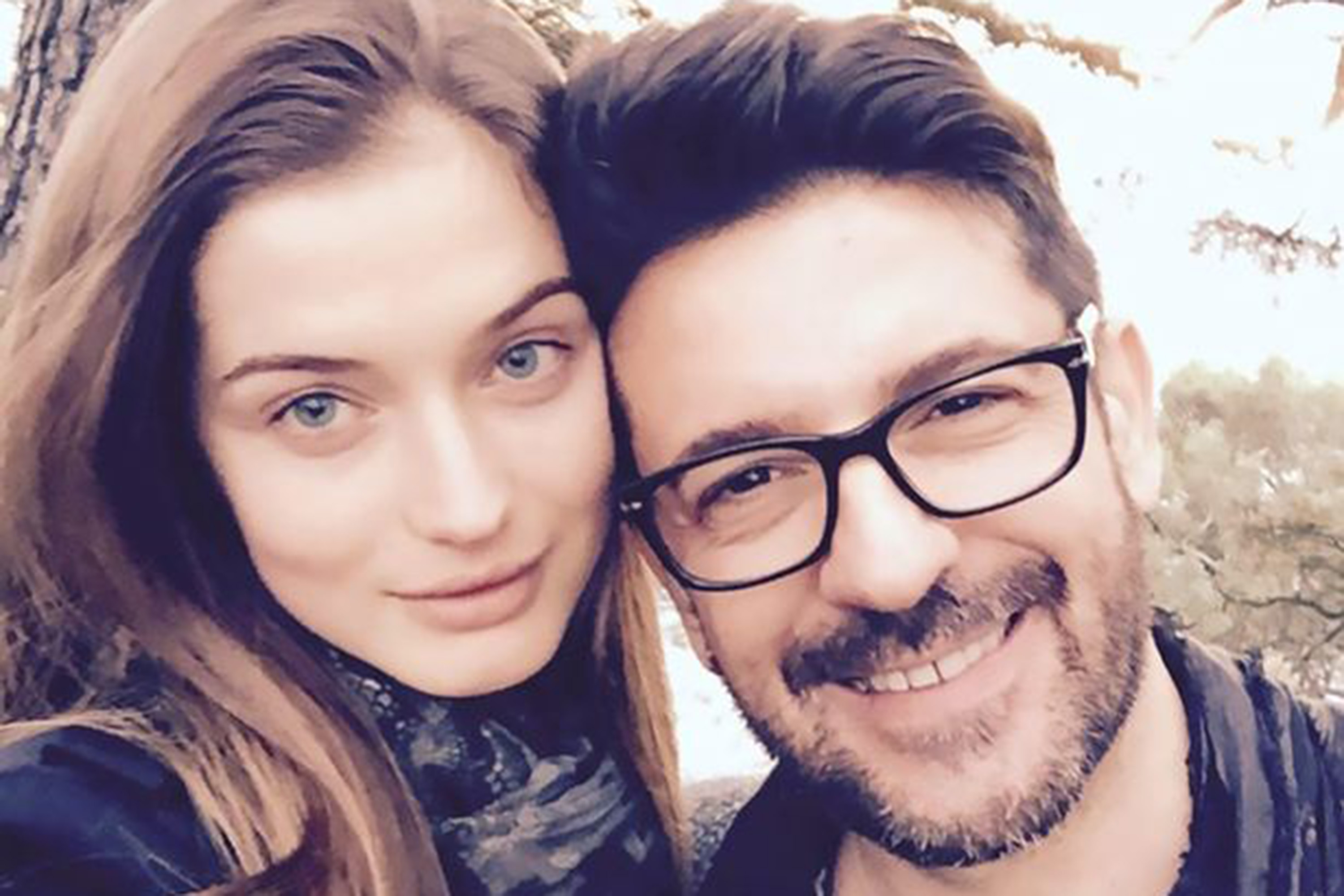Anna Zaiachkivska e seu marido Gianluca Cervara