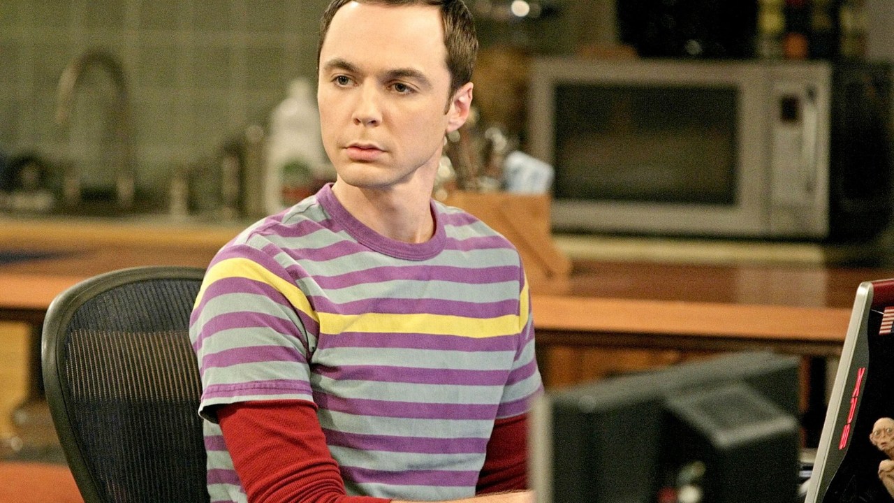 Jim Parsons como o Sheldon de 'The Big Bang Theory'