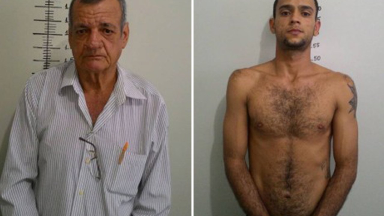 Adones Negri (à esquerda) teria envenenado o produto, e Deuel Rezende teria furtado o achocolatado do supermercado em Cuiabá