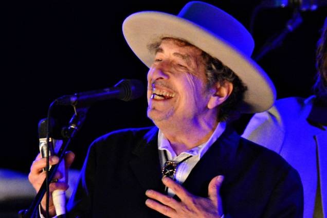 Bob Dylan durante apresentação noThe Hop Festival em 2012