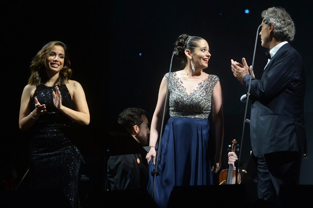 Compositor e cantor Andrea Bocelli se apresenta em São Paulo, no Allianz Parque, com participação de Anitta