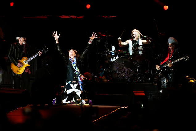 A banda norte-americana Aerosmith se apresentou no Allianz Parque, zona oeste de São Paulo - 16-10-2016
