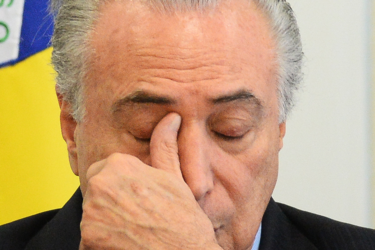 O presidente da República, Michel Temer, participa de cerimônia no Palácio do Planalto, em Brasília (DF) - 11/10/2016