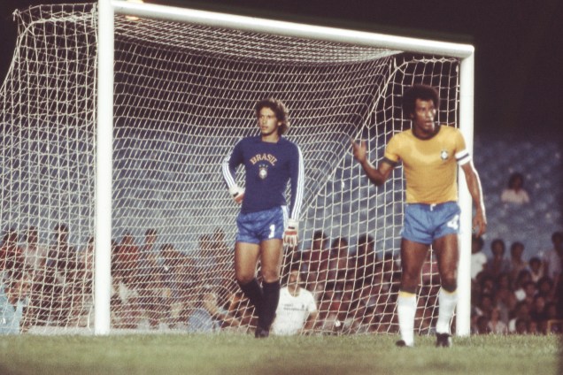 Leão e Carlos Alberto Torres, jogadores da Seleção Brasileira de Futebol