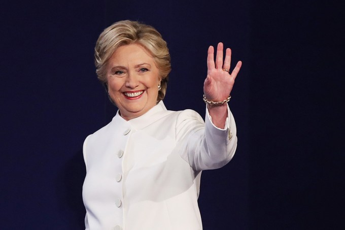 A candidata democrata à Presidência dos EUA, Hillary Clinton, durante debate com o republicano Donald Trump, em Las Vegas