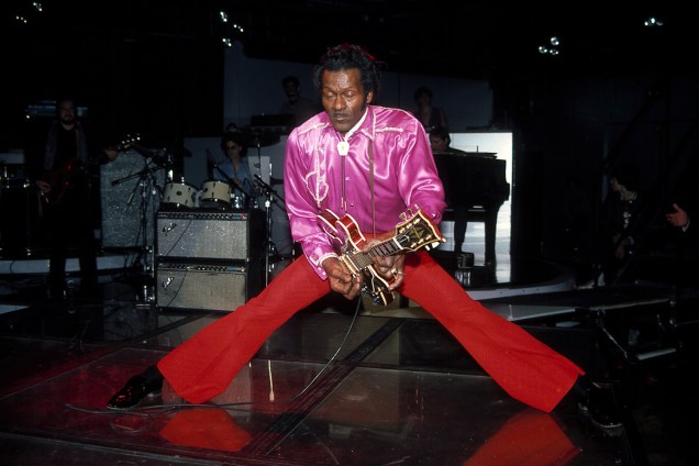 O guitarrista Chuck Berry - 04/01/1983