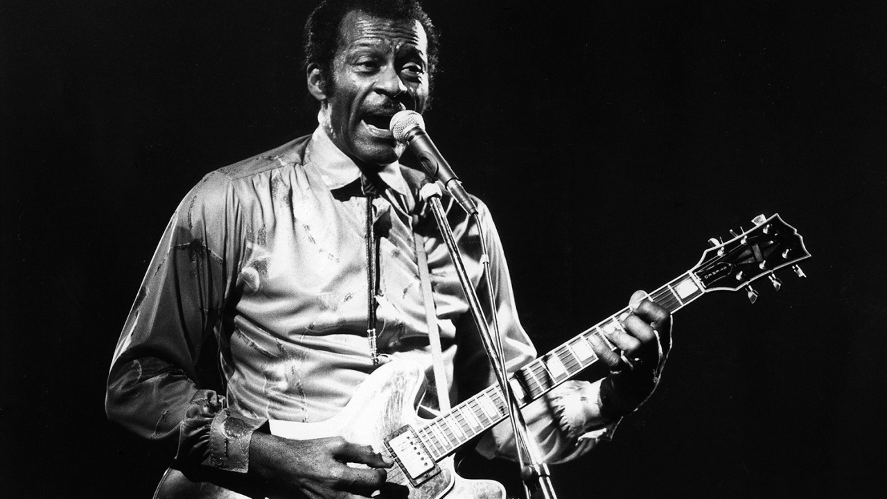 O guitarrista Chuck Berry - 1988