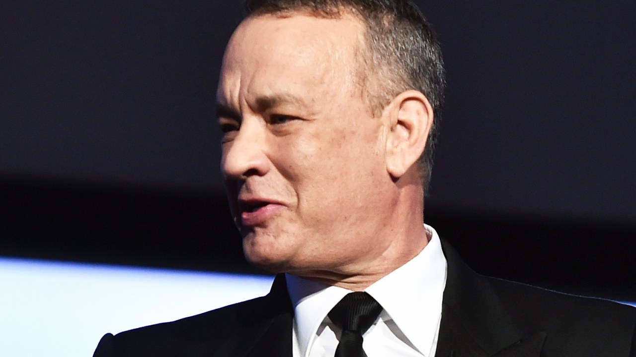 O ator Tom Hanks discursa durante premiação no Dolby Theatre, em Hollywood - 09/06/2016