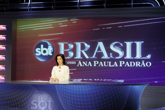 Ana Paula Padrão, apresentadora do telejornal "SBT Brasil". - 2005