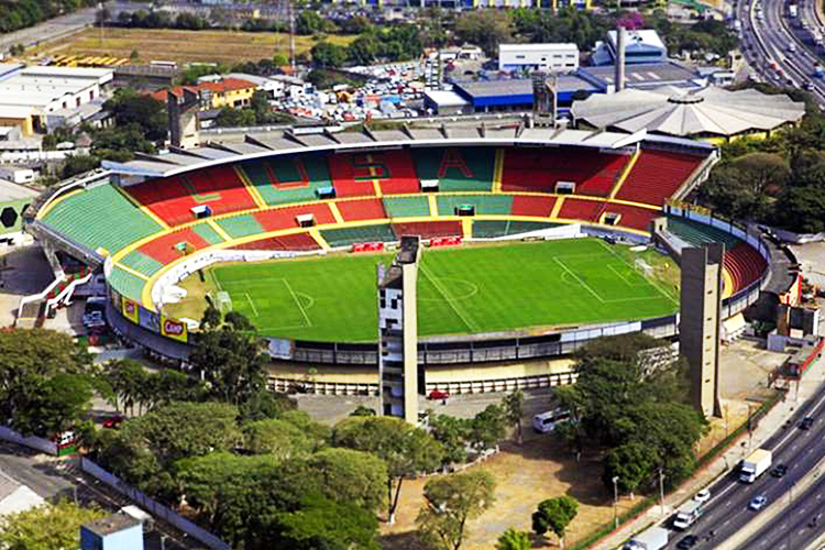 O Estádio Doutor Oswaldo Teixeira Duarte, conhecido como 'Estádio do Canindé',pertencente a Associação Portuguesa de Desportos, localizado em São Paulo (SP)
