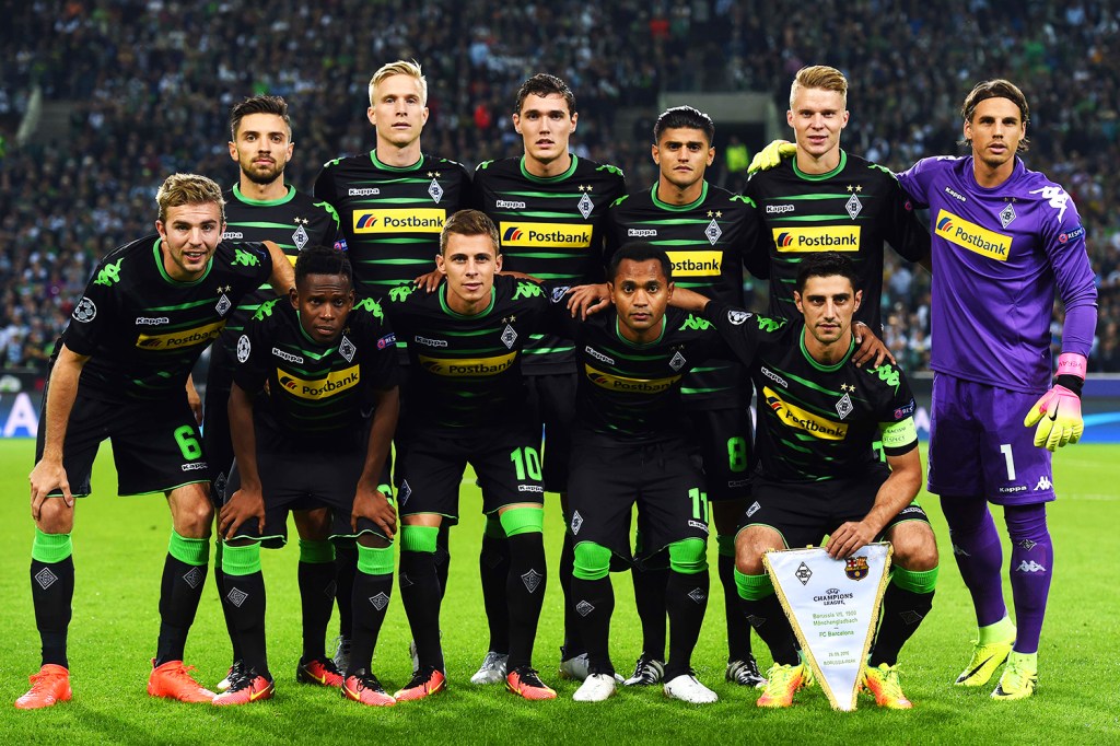 O clube alemão Borussia Mönchengladbach - 28/09/2016
