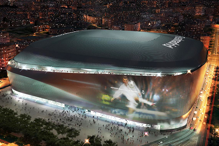 Projeto para reforma do Estádio Santiago Bernabéu, pertencente ao clube espanhol Real Madrid
