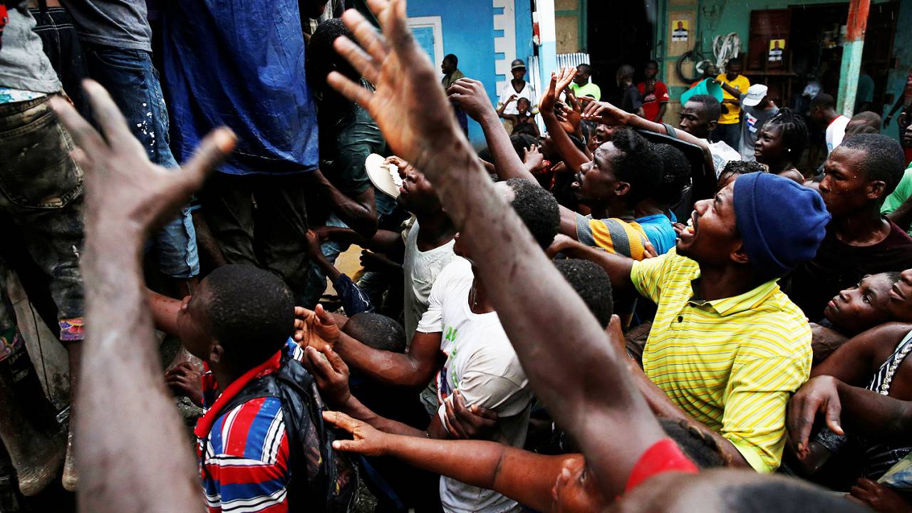 Falta de comida no Haiti
