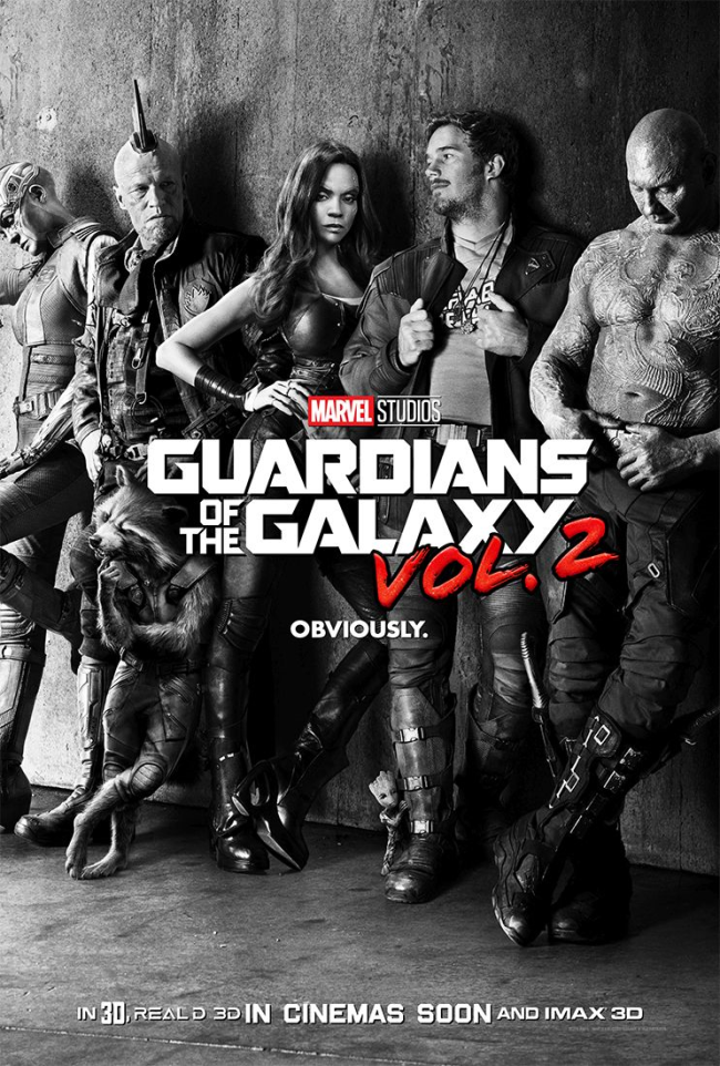 Pôster global do filme 'Guardiões da Galáxia 2'