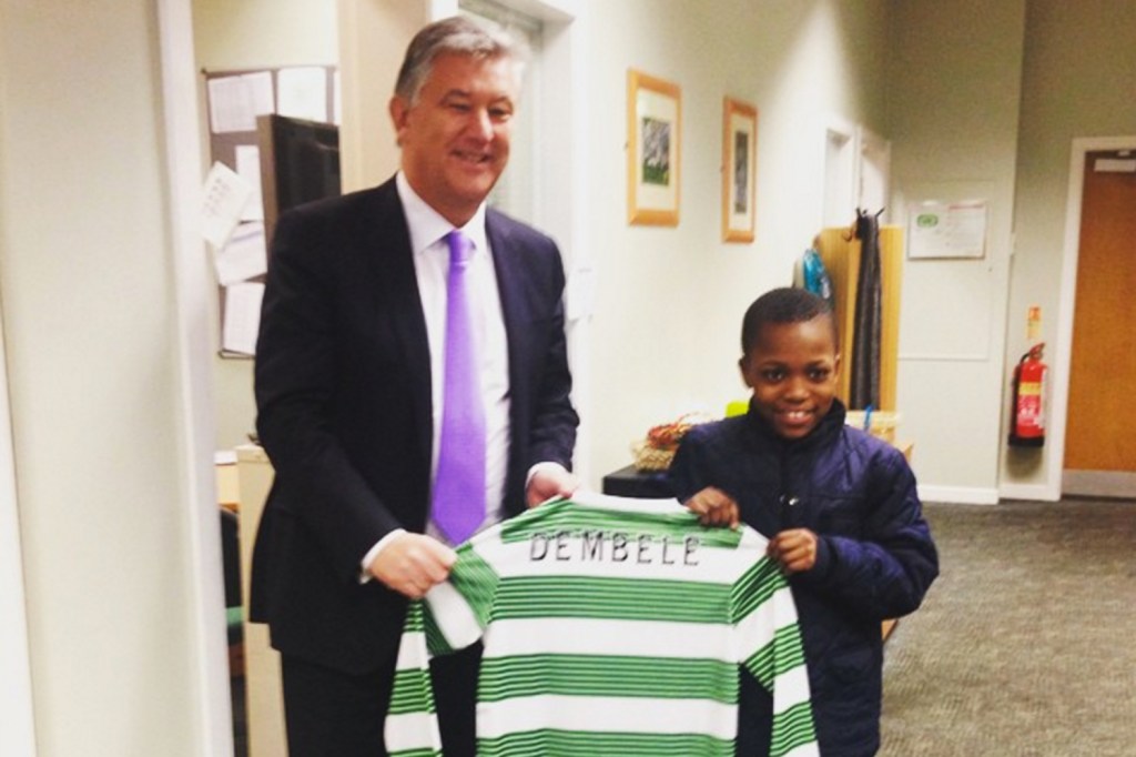 Karamoko Dembele, jogador de 13 anos da categoria sub-20 do Celtic