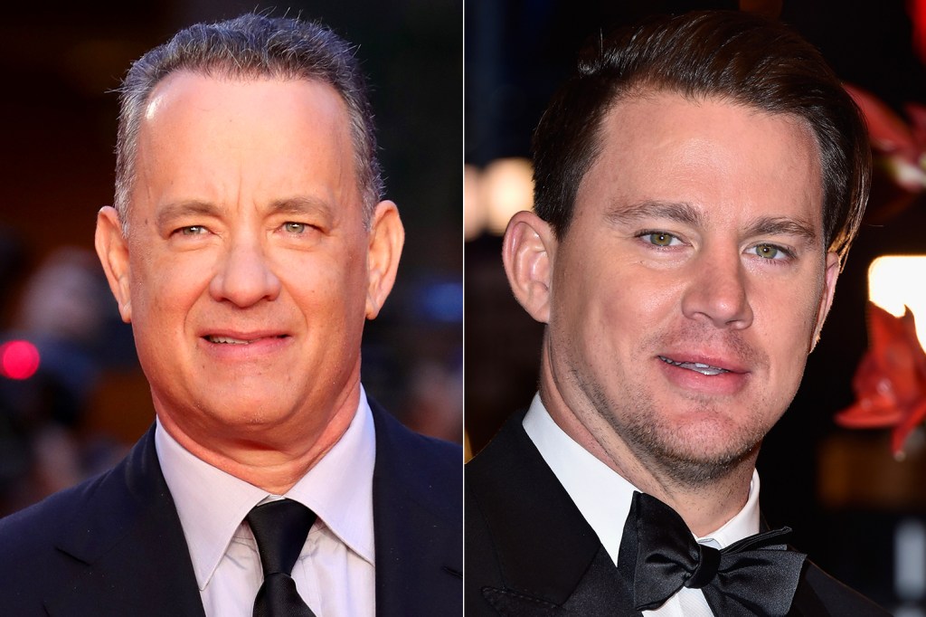 Os atores Tom Hanks e Channing Tatum