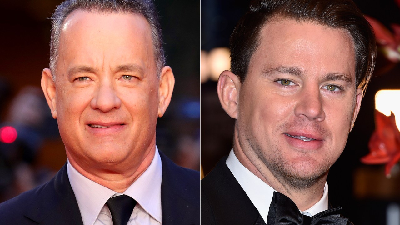Os atores Tom Hanks e Channing Tatum