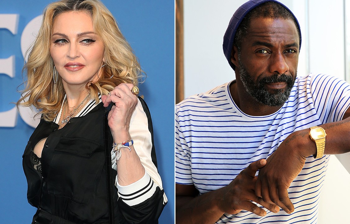 Montagem - Madonna e o ator Idris Elba