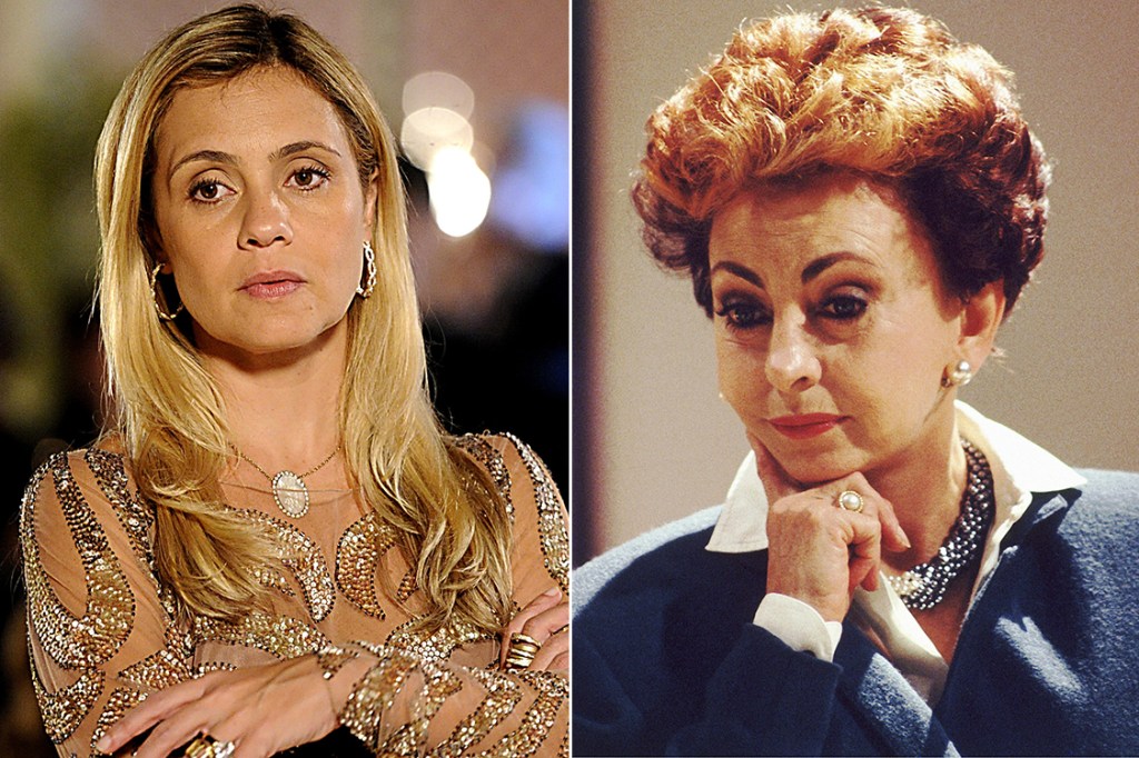 Carminha (Adriana Esteves), na novela Avenida Brasil e Odete Roitman (Beatriz Segall), na novela Vale Tudo