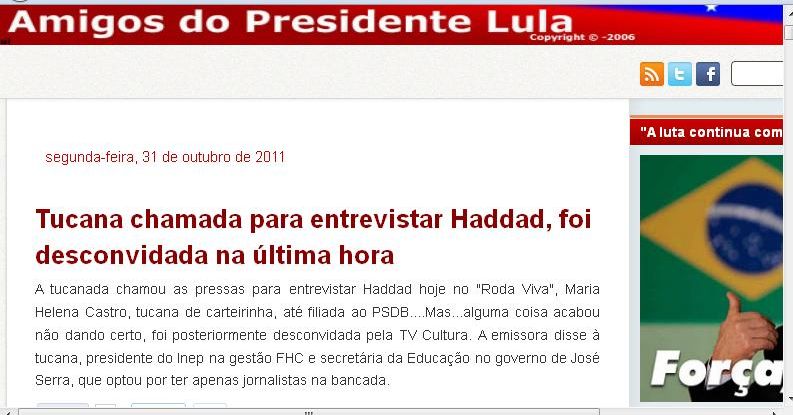 A CONSPIRAÇÃO DOS MENTIROSOS NO RODA VIVA, A “EMISSORA TUCANA” A SERVIÇO DO PT