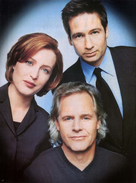 Gillian, Chris e David em 'Arquivo X' (Fotos: Fox/Arquivo)