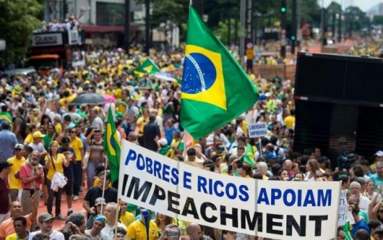 Ato contra Dilma pobres e ricos