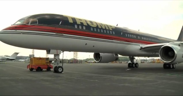 O avião de Donald Trump