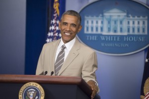 US President Barack Obama delivers a statement