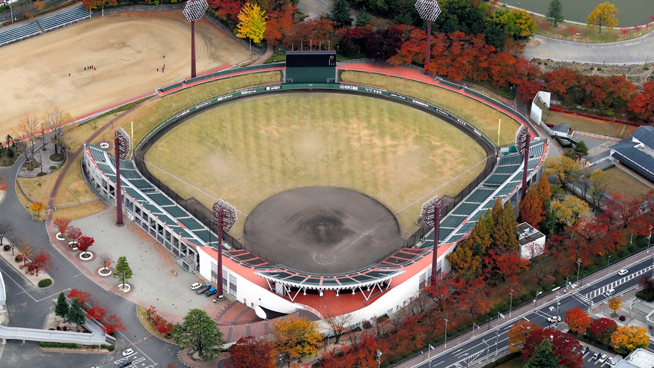 Estádio de Fukushima receberá os jogos de beisebol nos Jogos Olímpicos de Tóquio, no Japão (10/11/2016)