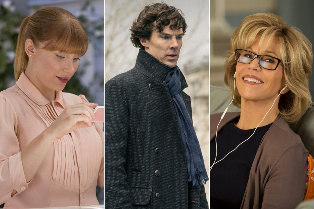 Bryce Dallas Howard em "Black Mirror", Benedict Cumberbatch em "Sherlock" e Jane Fonda em "Grace and Frankie"