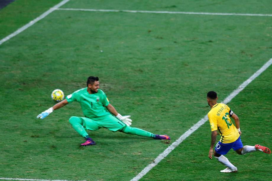 Neymar durante a partida contra a Argentina, válida pela 11ª rodada das eliminatórias Sul-Americanas da Copa de 2018, no estádio do Mineirão, na cidade de Belo Horizonte (MG) - 10/11/2016