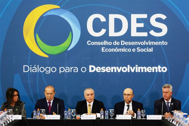 O presidente da República, Michel Temer, preside a reunião do CDES - Conselho de Desenvolvimento Econômico Social - 21/11/2016