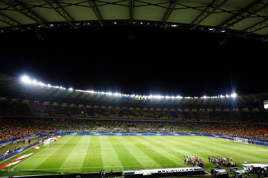 Público durante a partida entre Brasil e Argentina, válida pela 11ª rodada das eliminatórias Sul-Americanas da Copa de 2018, no estádio do Mineirão, na cidade de Belo Horizonte (MG) - 10/11/2016