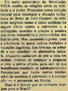 Especial VEJA: …E tudo acabou na mais longa ditadura