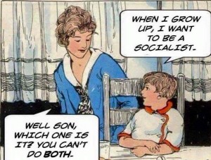 Charge criança socialismo