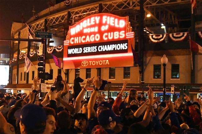 Torcedores do Chicago Cubs comemoram título da MLB - 02/11/2016