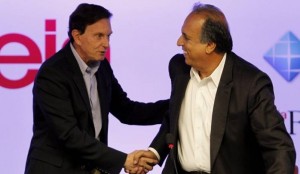 Crivella e Pezão: disputa na Justiça