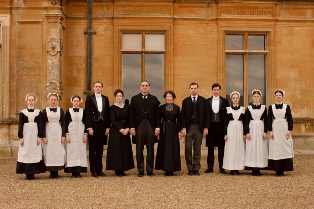 A equipe de criados de Downton Abbey (Photo By Nick Briggs/ITV)