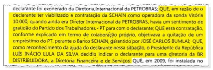 Nome de Lula é citado por segundo delator em tramoia envolvendo empréstimo fraudulento