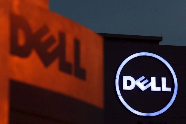Dell - Logotipo da empresa Dell em fachada de prédio da companhia