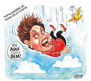 Dilma cai charge