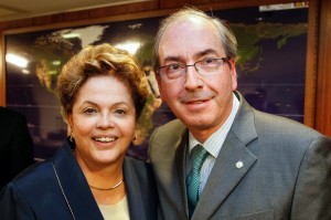 Dilma e Cunha: papo com Temer