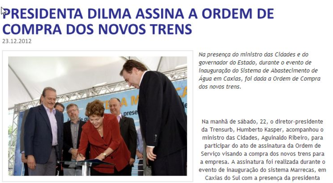 Dilma Metrô Porto Alegre