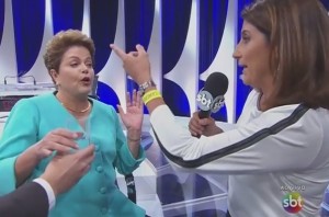 O momento em que Dilma passou mal