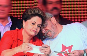 Lula e Dilma: radiante, abatida/abatido, radiante