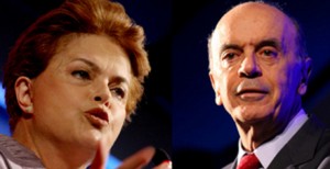 Dilma e Serra: dez meses antes da eleição, ele navegava tranquilo