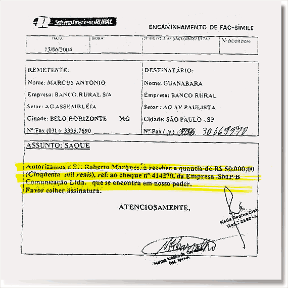Dirceu autorização bob marques