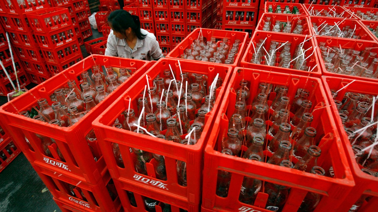 Fábrica da Coca Cola em Chongqing na China